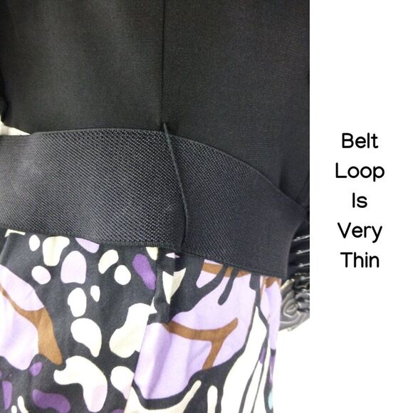 Laundry by Shelli Segal Ruffle and Belted Floral Dress (Stain at Skirt, No Rtns) - Picture 8 of 16